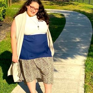 Trendy color block dress